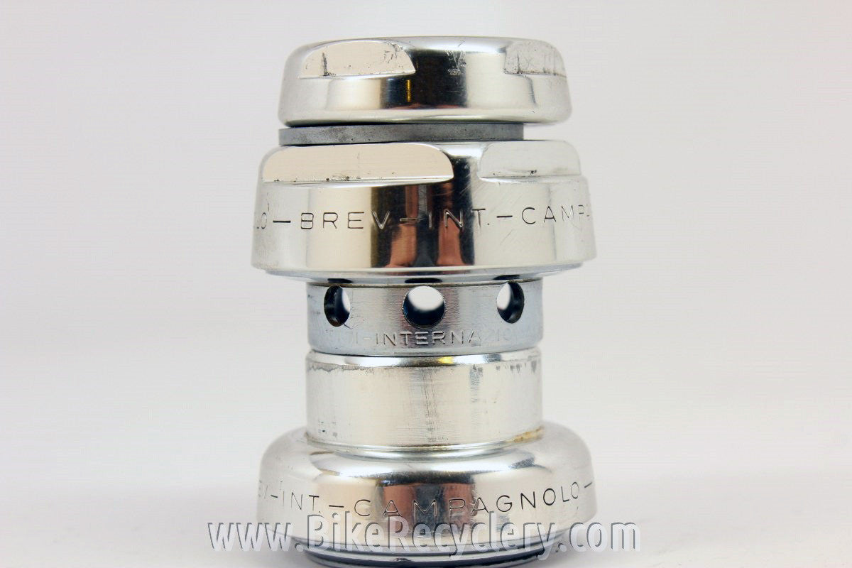 Campagnolo C-Record Headset: 304/104 Drilled, Chrome Plated, MINT