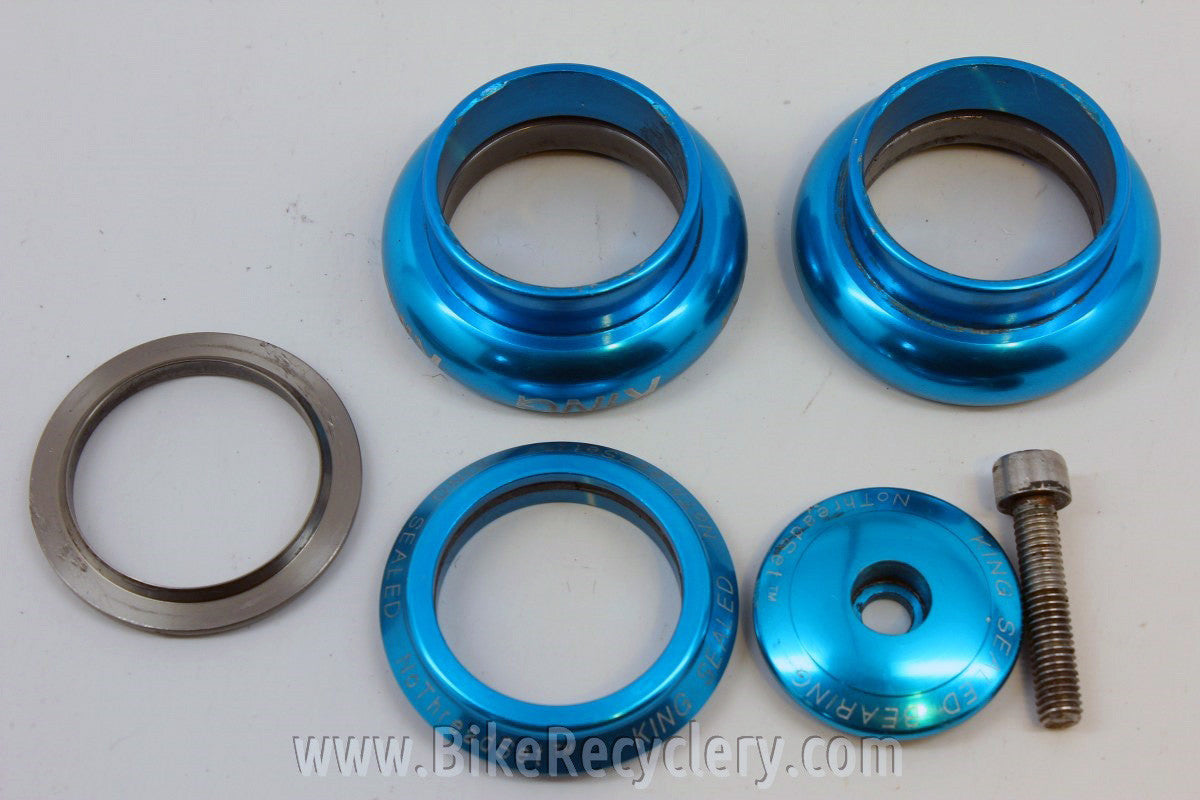 1990's TURQUOISE Chris King 1 1/8" NoThreadSet Threadless Headset