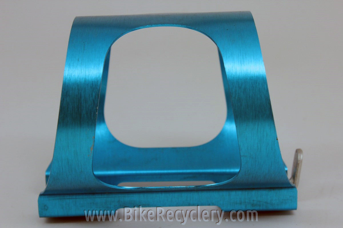TURQUOISE Ringle H2O Anodized Water Bottle Cage: 1990's, Near Mint