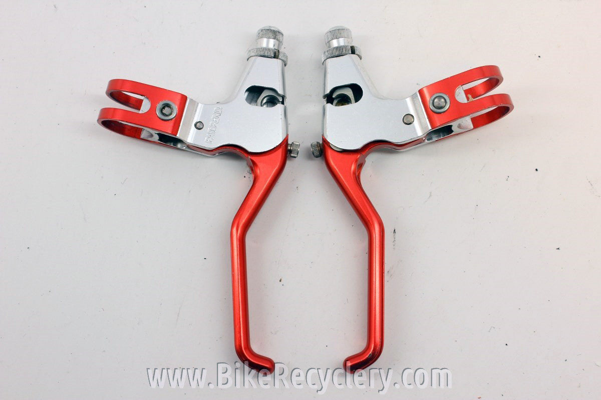 Avid SD Ultimate Brake Levers: Red & Silver Anodized 1990's