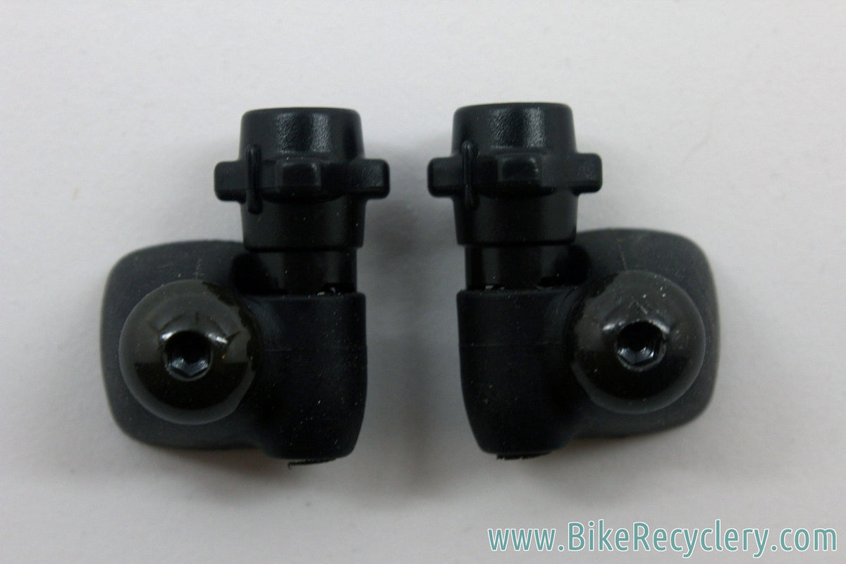 NEW STI Cable Stops for Downtube Braze On - Black on Black (pair)