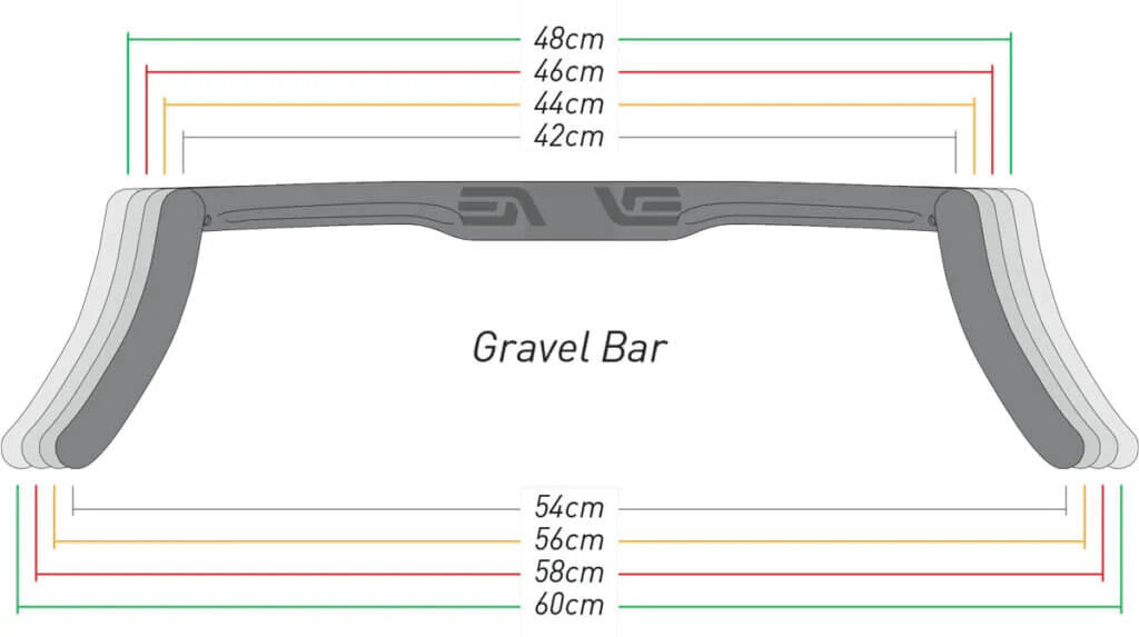 ENVE Composites G Series Gravel Drop Handlebars: 46cm Wide - Carbon (NEW)