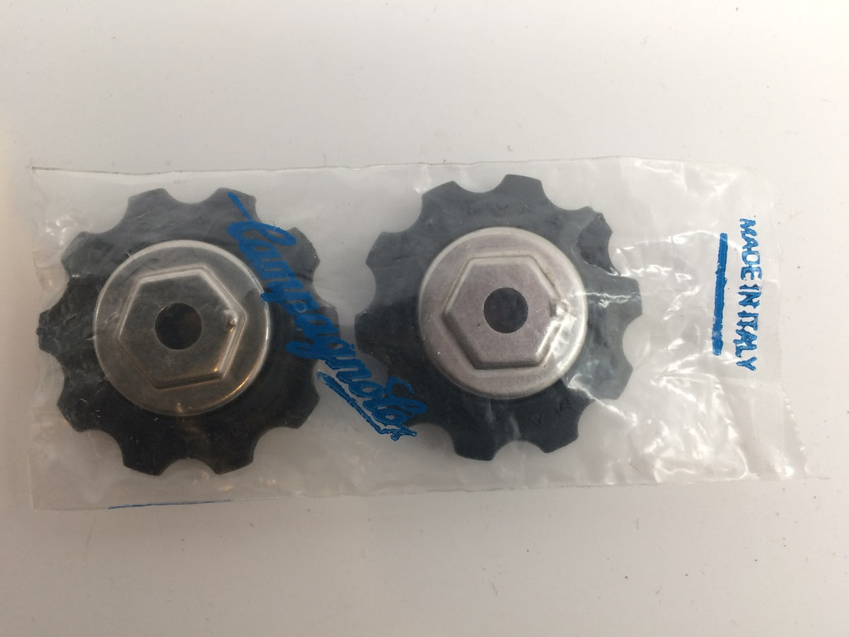 NIB/NOS Campagnolo C-Record Jockey Wheels / Pulleys: Sealed Bearing - Black