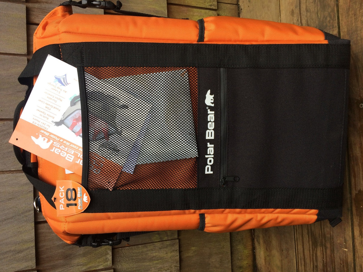Polar Bear Backpack Cooler: 18 Pack - Orange - Yeti Quality! (NEW)