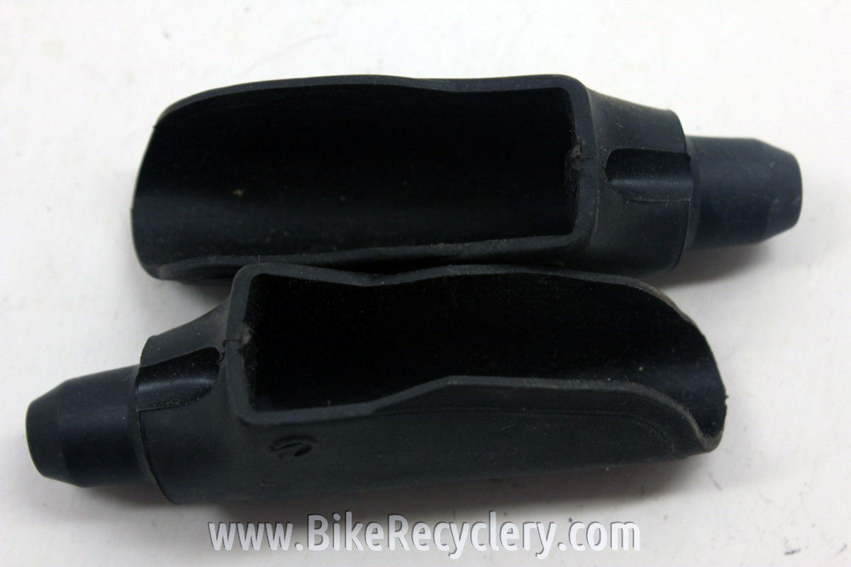 NOS Generic Brake Lever Rubber Dust Boots / Hoods, Labeled "L" (pair)