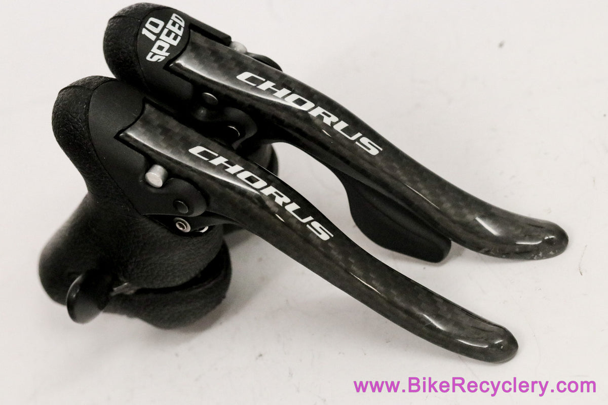 Campagnolo Chorus Carbon 10 Speed ErgoPower Shifters: Triple/Double (MINT Low Miles)