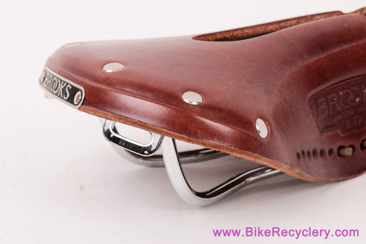Brooks B17 Narrow Carved / Imperial Leather Saddle: Laced - Brown (New w/Shop Wear)