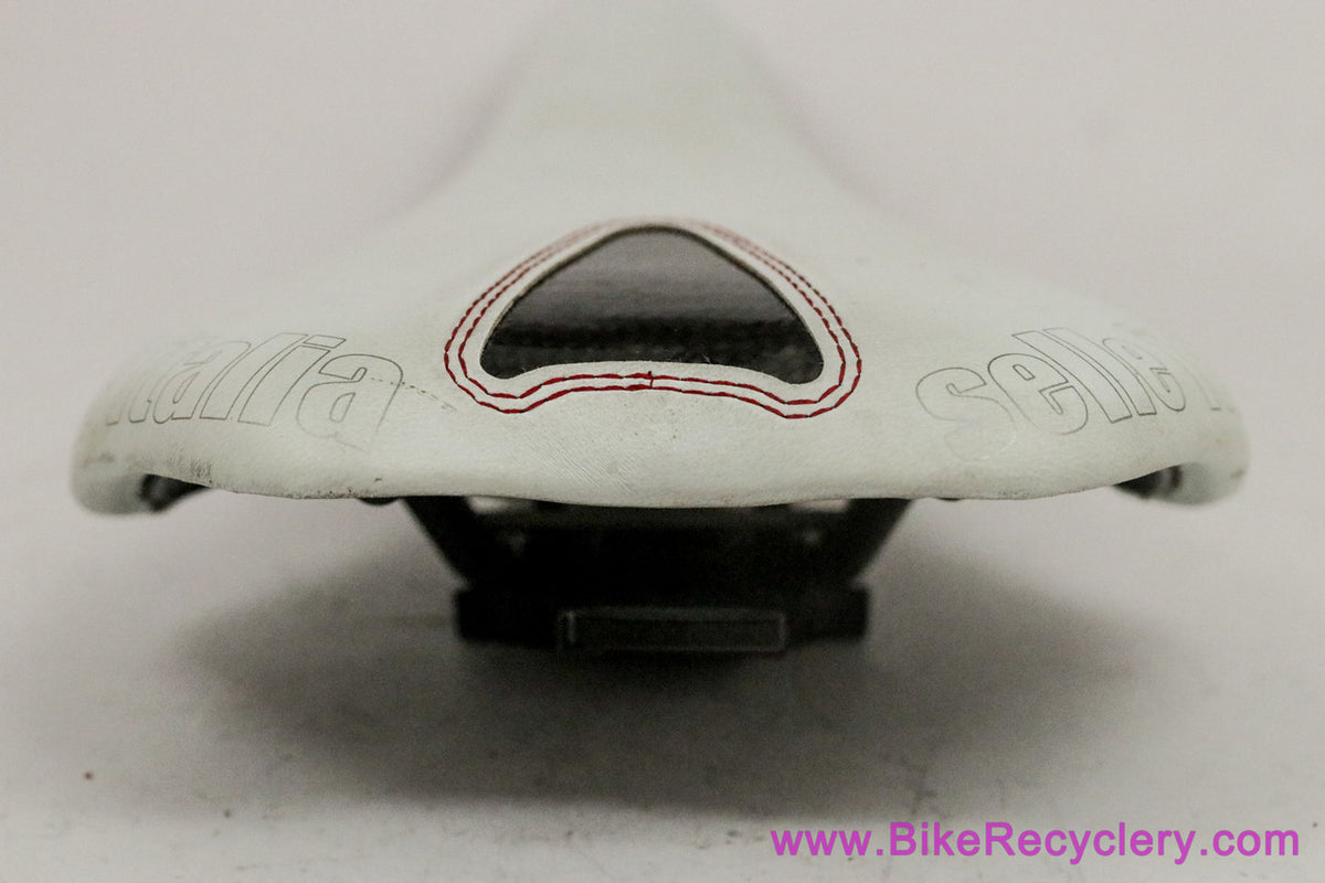 Selle Italia SL Kit Carbonio Saddle: White / Black - Manganese (EXC+)