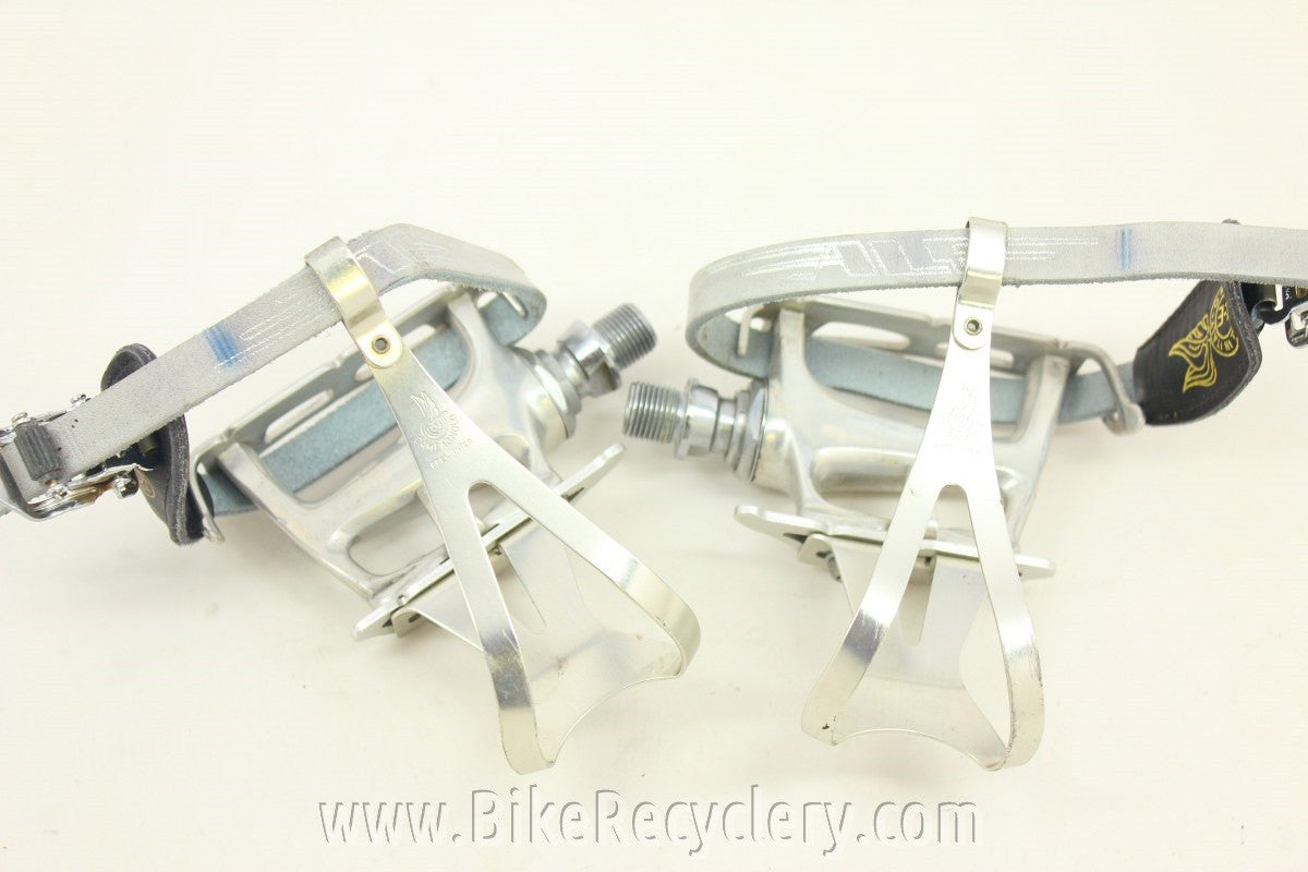 Campagnolo Croce d' Aune Pedals, Clips, Ale Straps: EXC