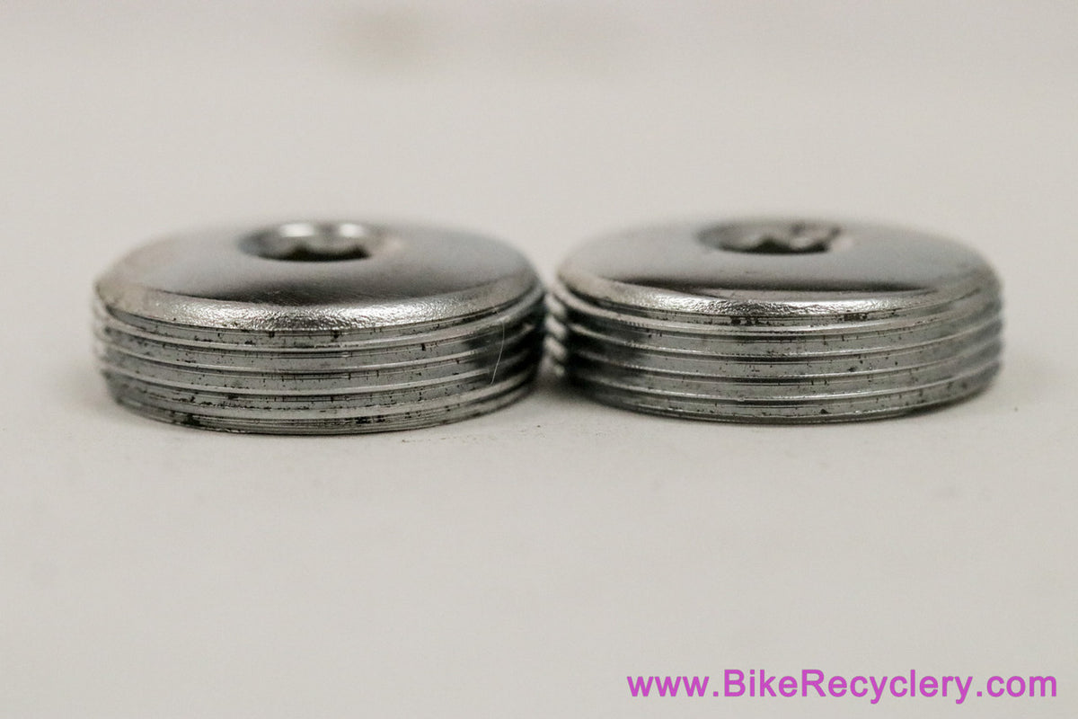 NOS Chrome Crank Dust Caps: 5mm Key (Pair)