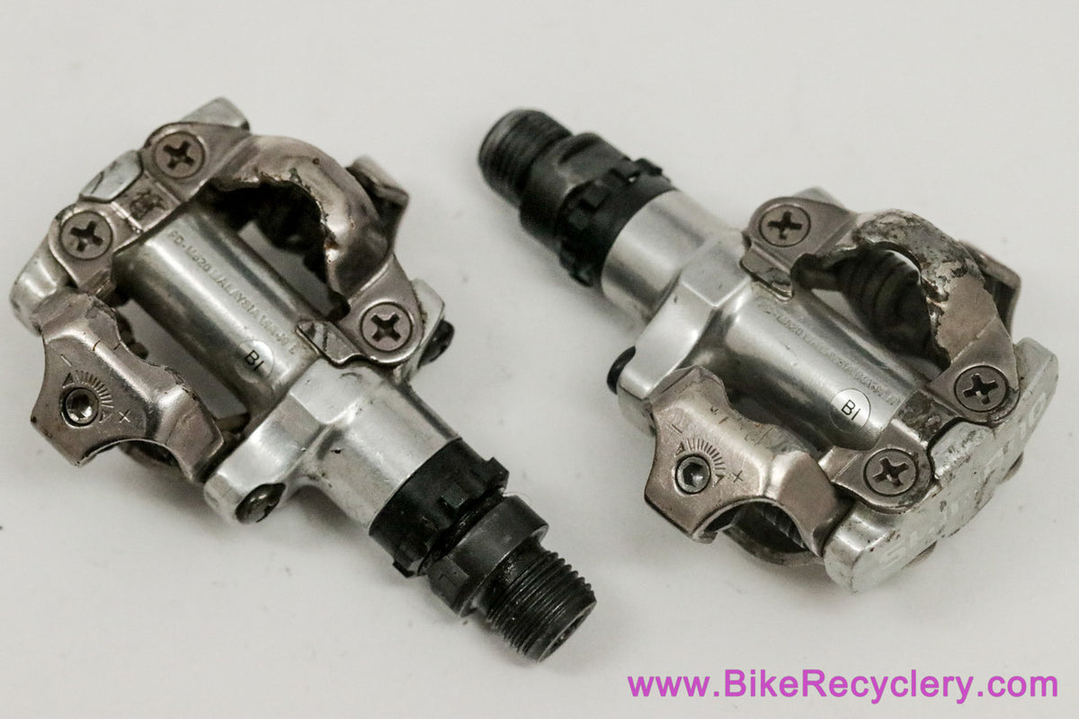 Shimano SPD Clipless Pedals: PD-M520 - Silver (EXC+)