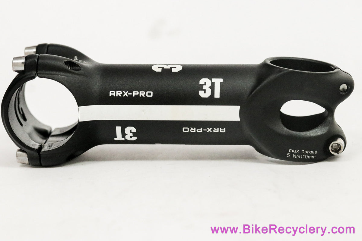 3T ARX-Pro Threadless Stem: 110mm x 31.8mm - 6D - Black (Near Mint+ LOW Miles)