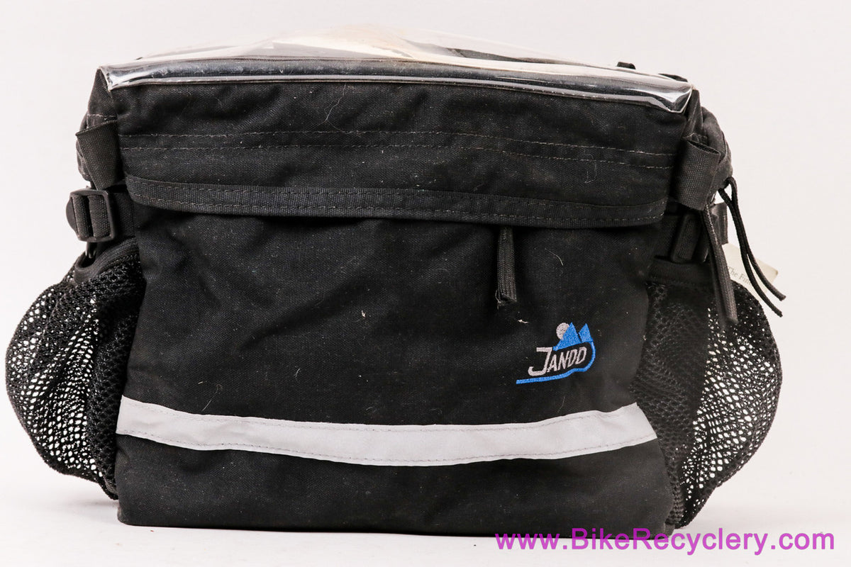 NOS Jandd Mountaineering Handlebar Pack/Bag 1: Black - Klickfix-Like Quick Release Mounting Bracket