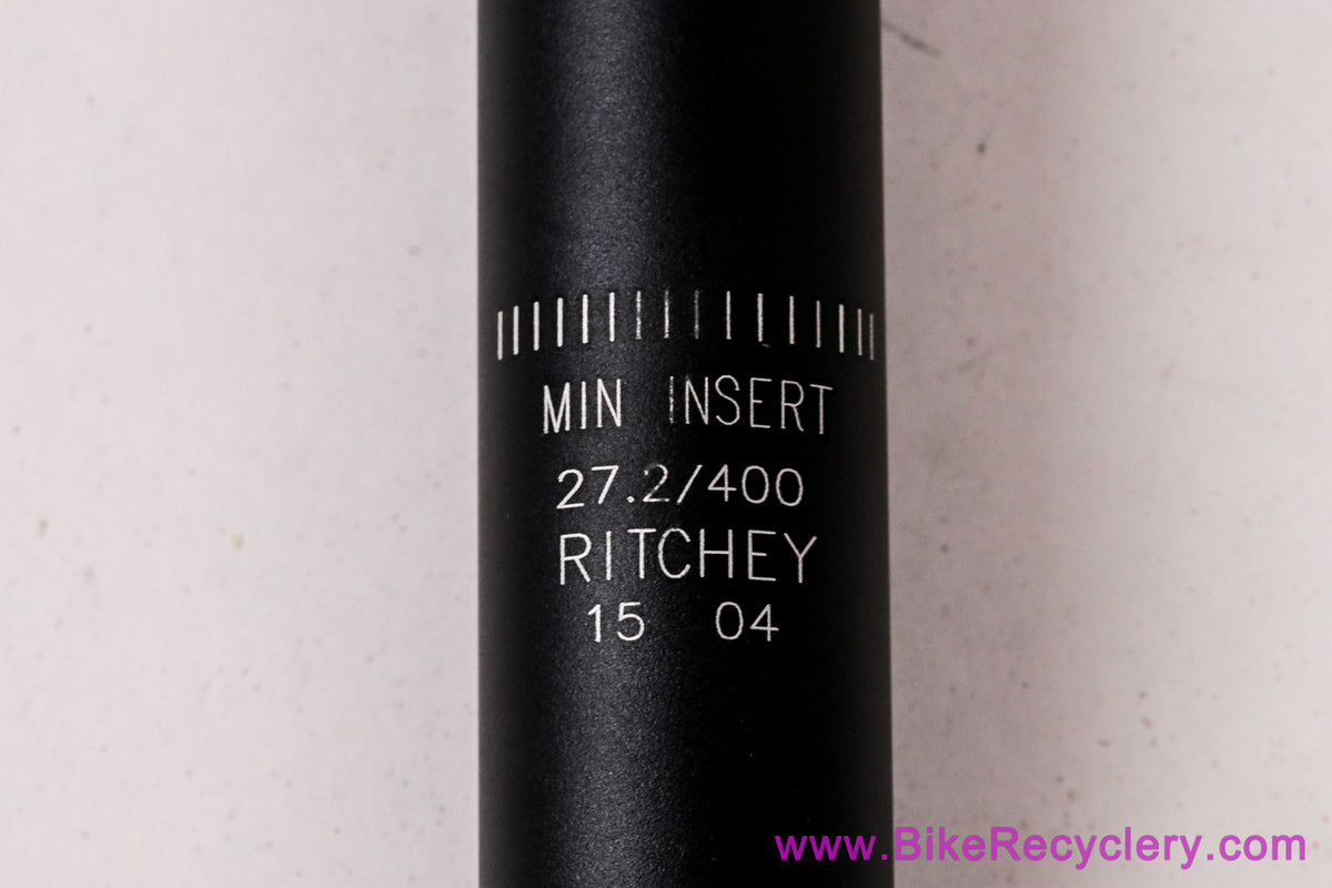 NIB/NOS Ritchey Comp Alloy Seatpost: 27.0mm x 400mm - 25mm Setback - 2-Bolt - Matte Black