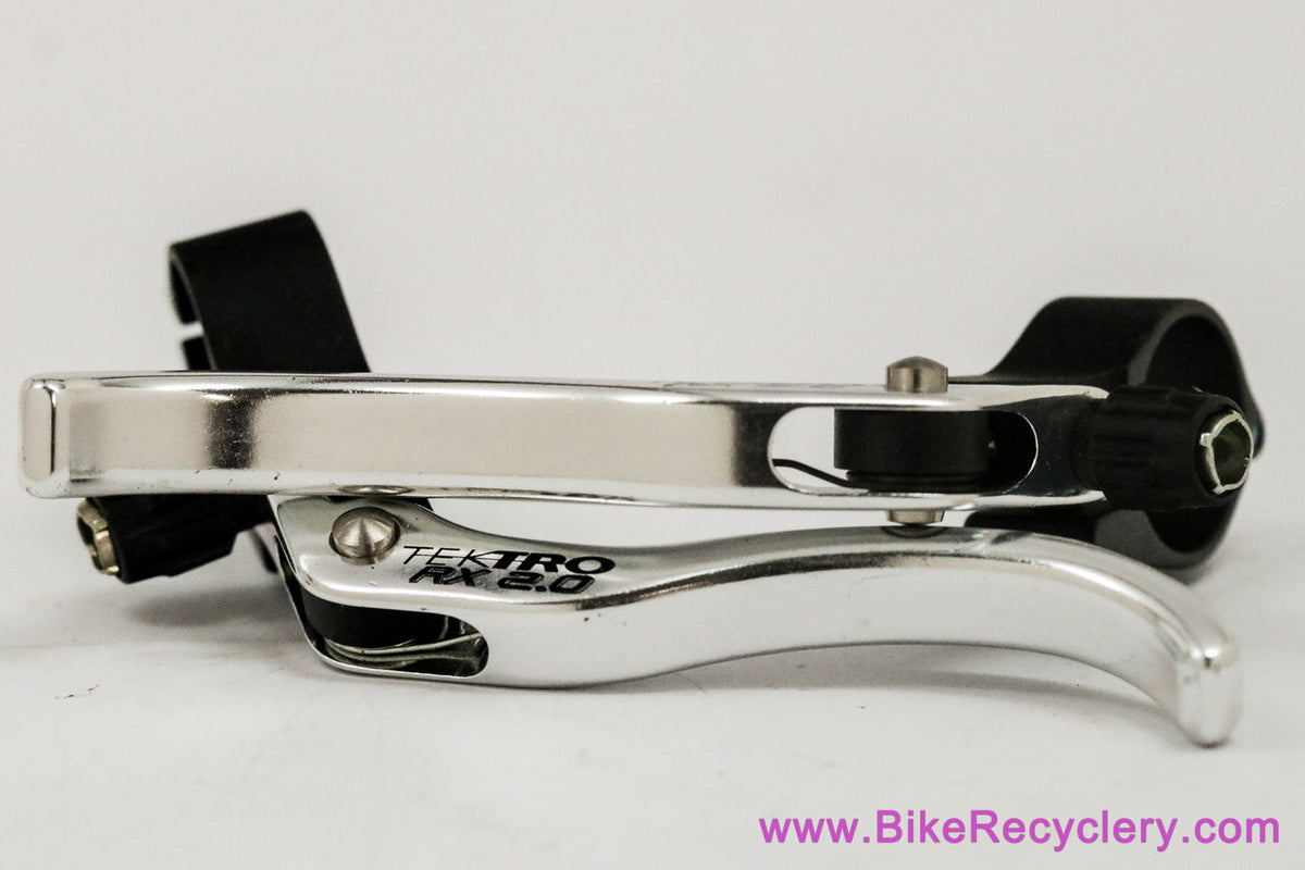 Tektro RX 2.0 Inline Cross Top Brake Levers: 23.8mm - Black/Polished (NEW)