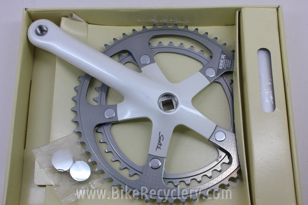 NIB/NOS Shimano Sante Crankset: 165mm, 52/42t White FC-5000