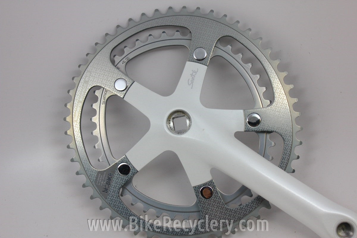 NIB/NOS Shimano Sante Crankset: 165mm, 52/42t White FC-5000