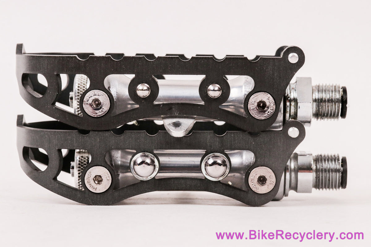 NIB/NOS Specialties T.A. 4690 Strada / Route Pedals: 9/16" BSA - RARE Black Cages - Vintage 1960's 1970's 1980's