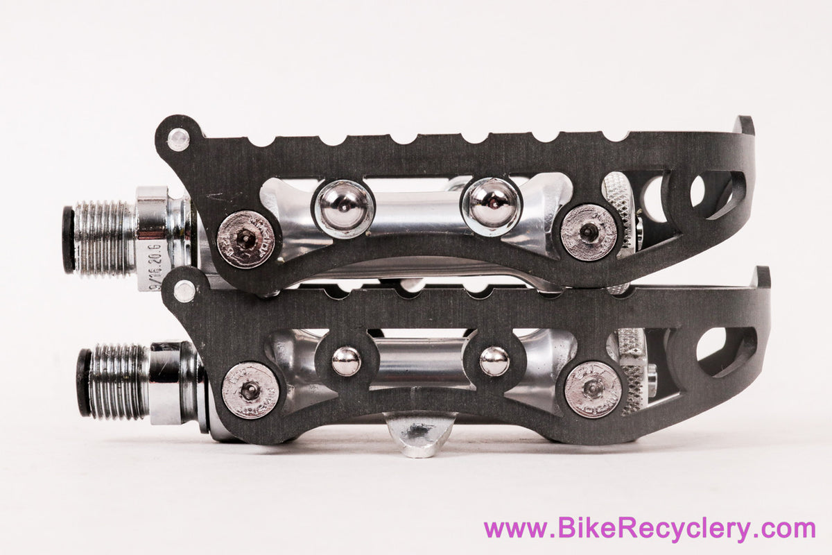 NIB/NOS Specialties T.A. 4690 Strada / Route Pedals: 9/16" BSA - RARE Black Cages - Vintage 1960's 1970's 1980's