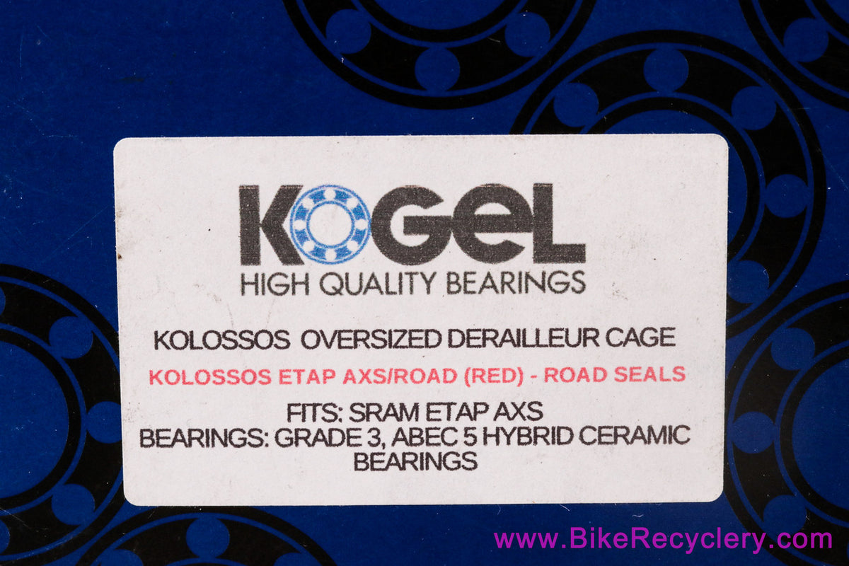 Kogel Kolossos Oversized Derailleur Cage: SRAM Red eTap AXS - Hybrid Ceramic Pulleys (NEW)
