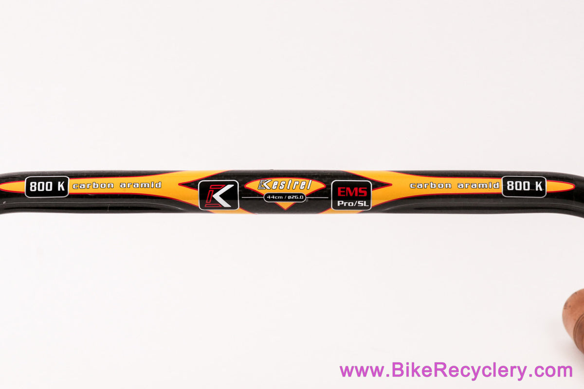 Kestrel EMS Pro/SL Carbon Handlebars: 44cm - Carbon/Kevlar (Near Mint Low Miles)