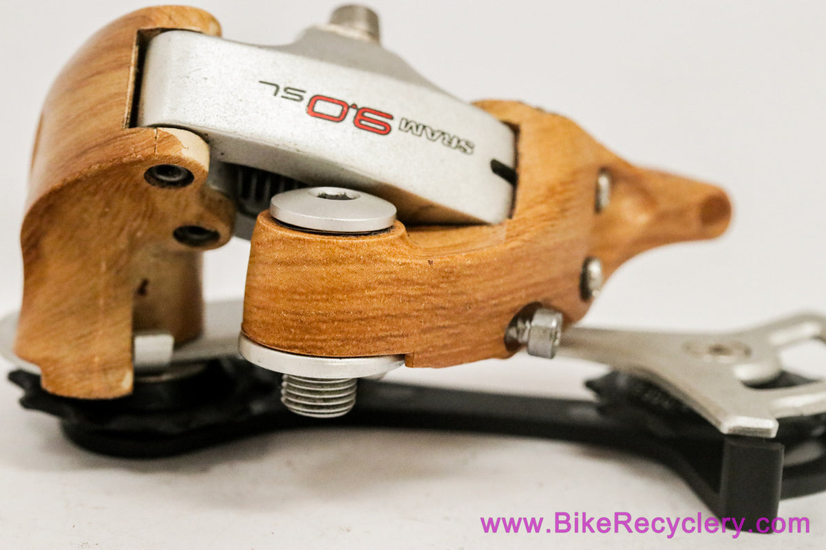 Sram ESP 9.0 SL Woodie Rear Derailleur: REAL Wood! (Near Mint)
