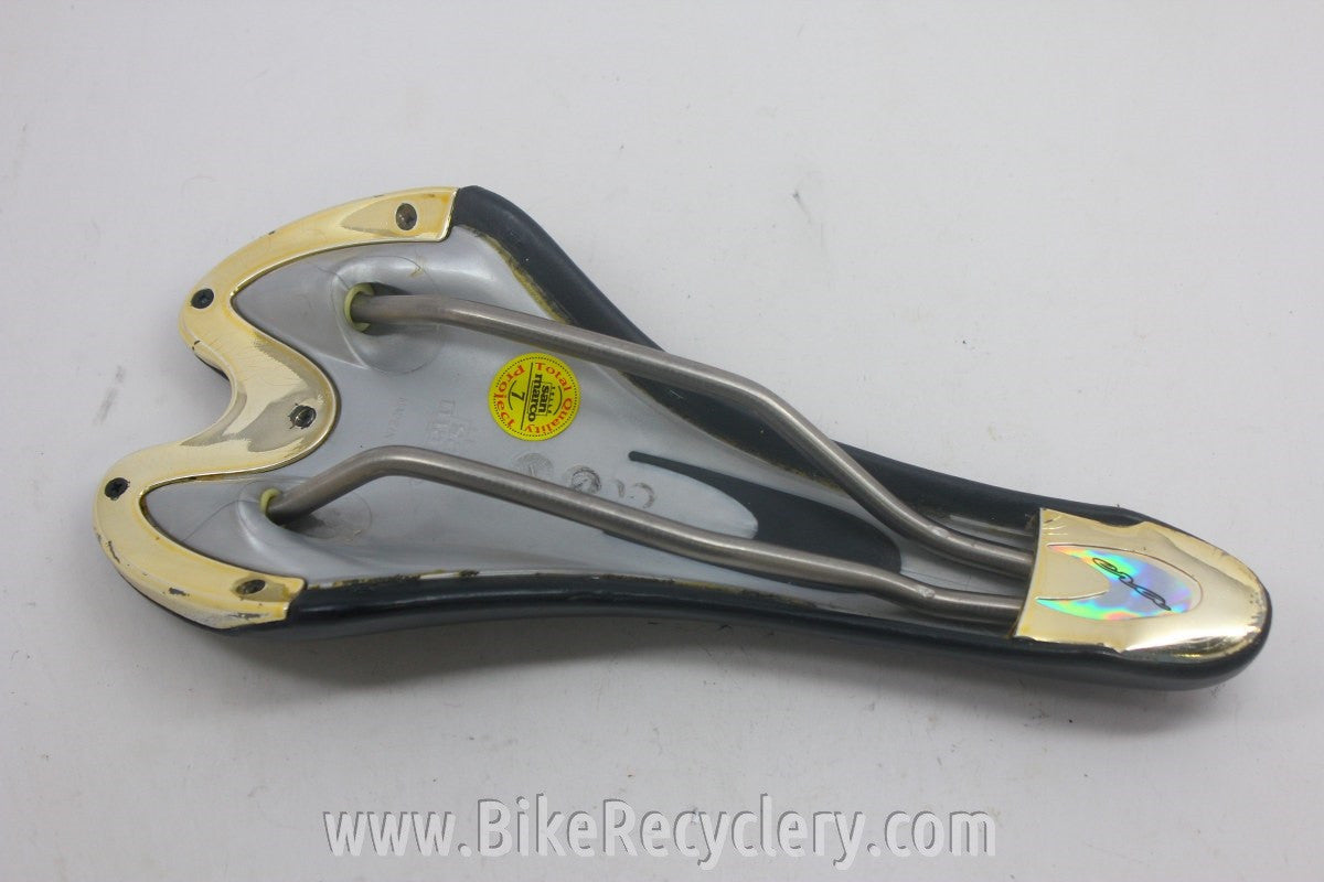 San Marco Era Titanium Saddle: 1999, Leather, EXC