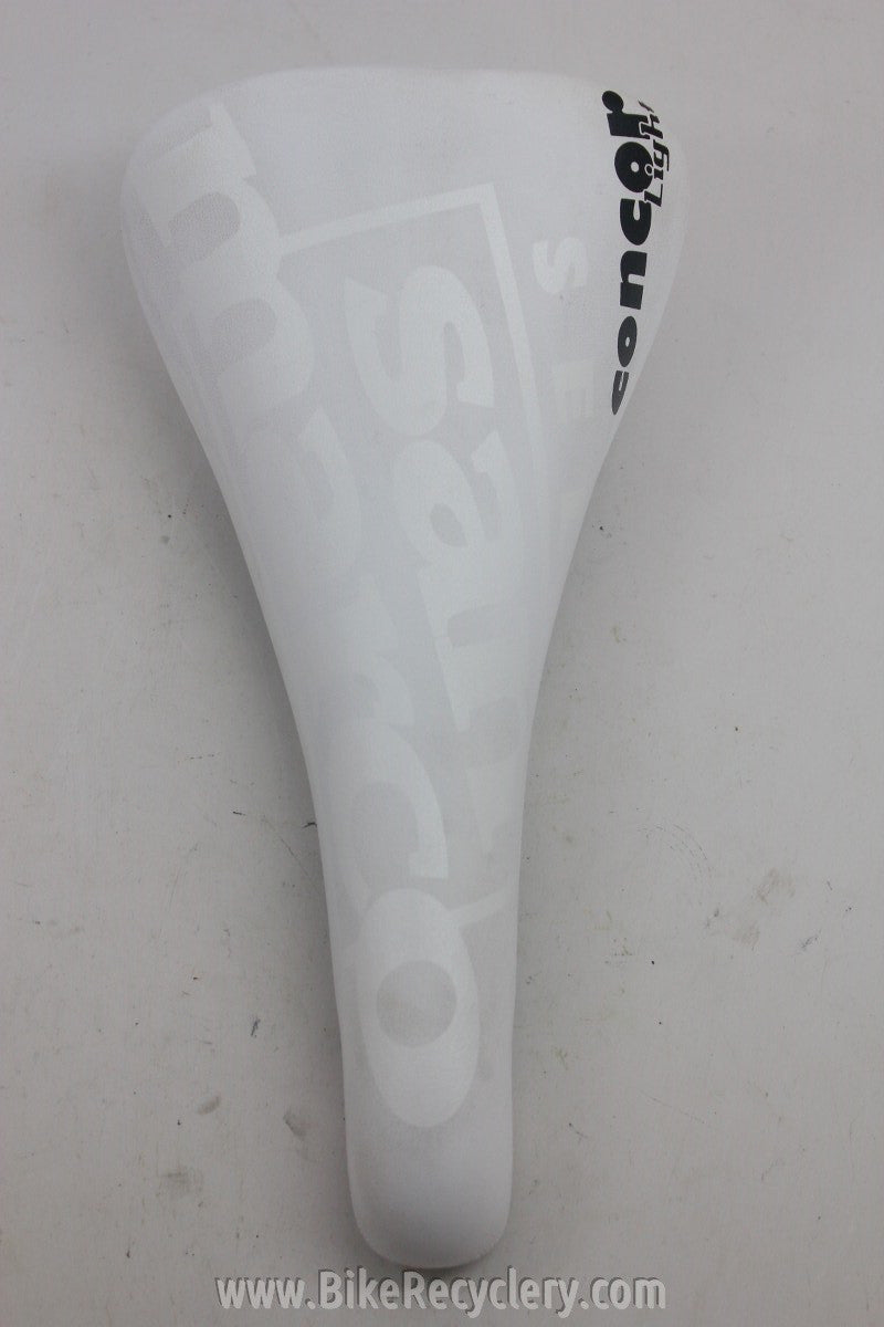 San Marco Concor Light Titanium Saddle: White NEW
