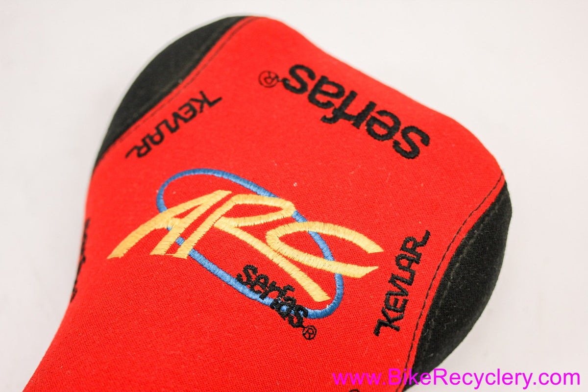 Serfas ARC Titanium Saddle: Kevlar Cover Red & Black - 1990's 2000's MTB/Road (Near MINT+++)