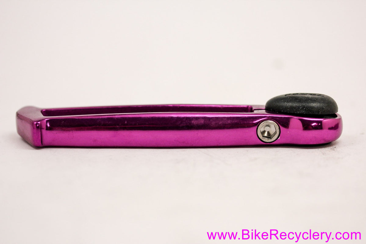 NIB/NOS 3DV Purple Advent Billy Goat Bar Ends! 145g - Cutouts - Vintage 1990's - CNC Ano Alloy - Plugs