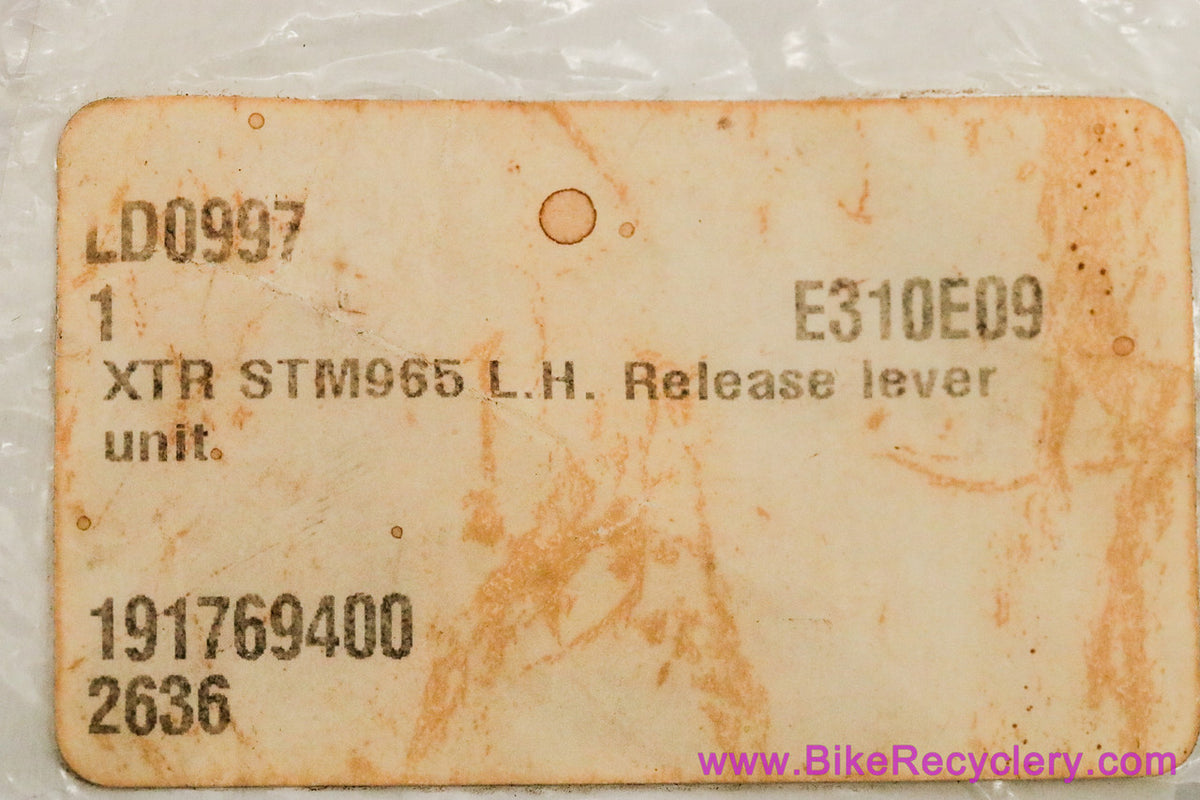 NIB/NOS Shimano XTR ST-M965 Dual Control Shifter Release Lever: Left Side - Bolt + Circlip