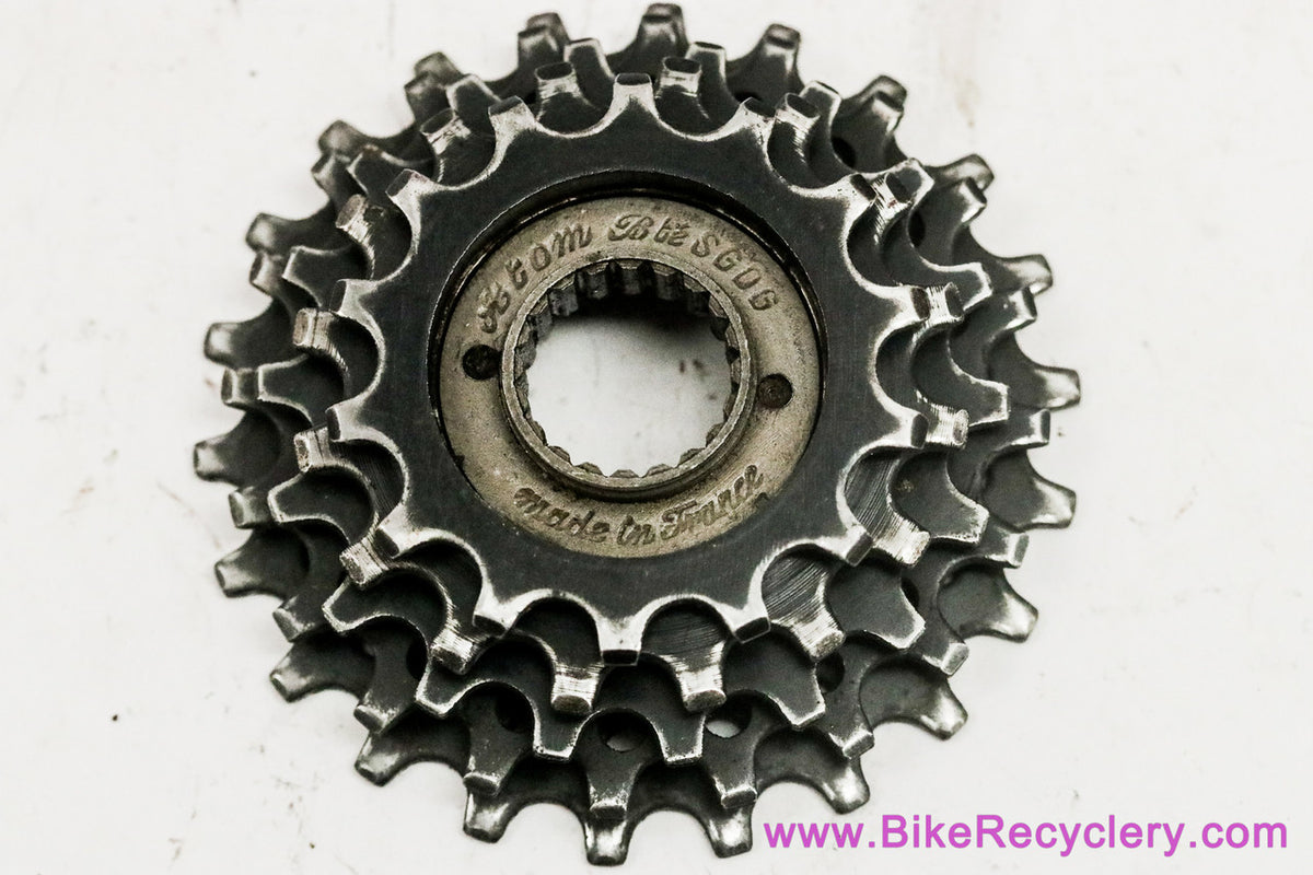 Atom 5 Speed Freewheel: 14-22t - 1950s / 1960's - French Threaded 34.7 mm x 1 mm - Black/Gold