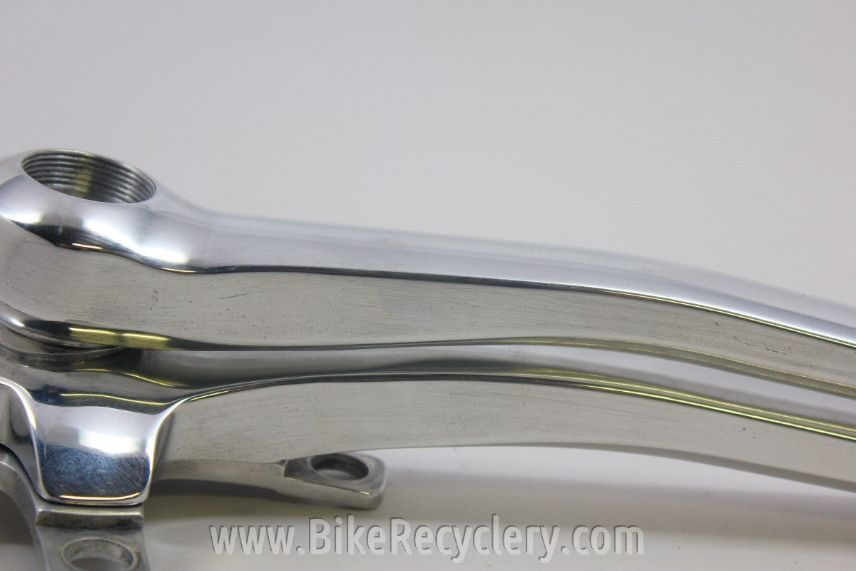Cook Brothers E-Type Crankset: Highly Polished w/ Silver Spider, 177mm, 94/58 BCD NEAR MINT