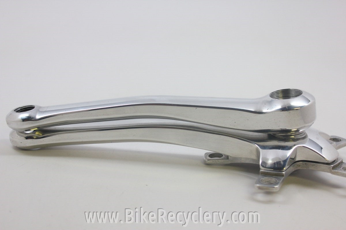 Cook Brothers E-Type Crankset: Highly Polished w/ Silver Spider, 177mm, 94/58 BCD NEAR MINT