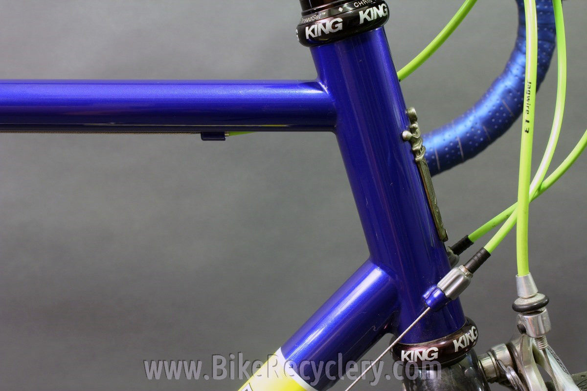 2007 Independent Fabrication Crown Jewel Road Bike: 56cm / 57cm, FULL Campagnolo Record 10sp, KCNC, King, Blue-Green-Yellow