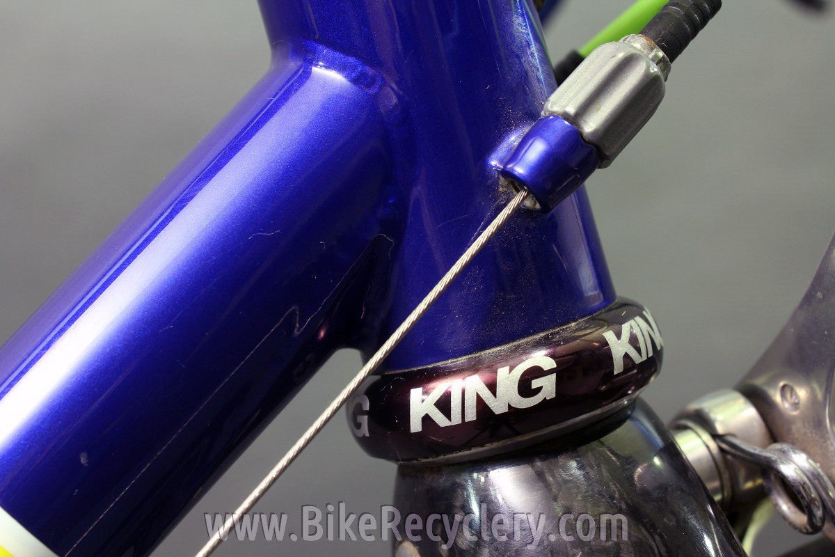 2007 Independent Fabrication Crown Jewel Road Bike: 56cm / 57cm, FULL Campagnolo Record 10sp, KCNC, King, Blue-Green-Yellow