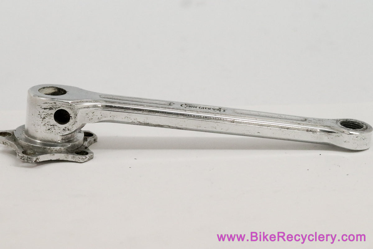A. Duprat Maxiplume Crank Arm: Driveside - 50.4mm - 170mm - Cottered - French 1930's 1940's 1950's - Chrome