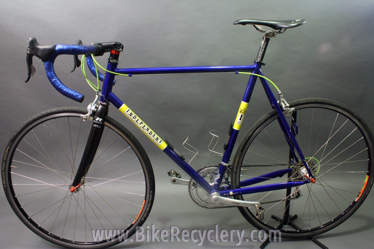 2007 Independent Fabrication Crown Jewel Road Bike: 56cm / 57cm, FULL Campagnolo Record 10sp, KCNC, King, Blue-Green-Yellow