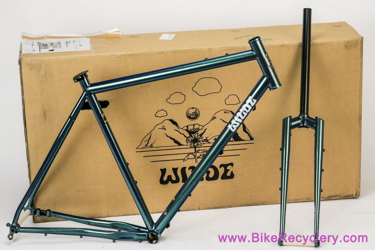 Wilde Rambler Gravel / Bikepacking Frameset: Large - Steel Fork - Iridescent Glitter Mermaid (NEW)