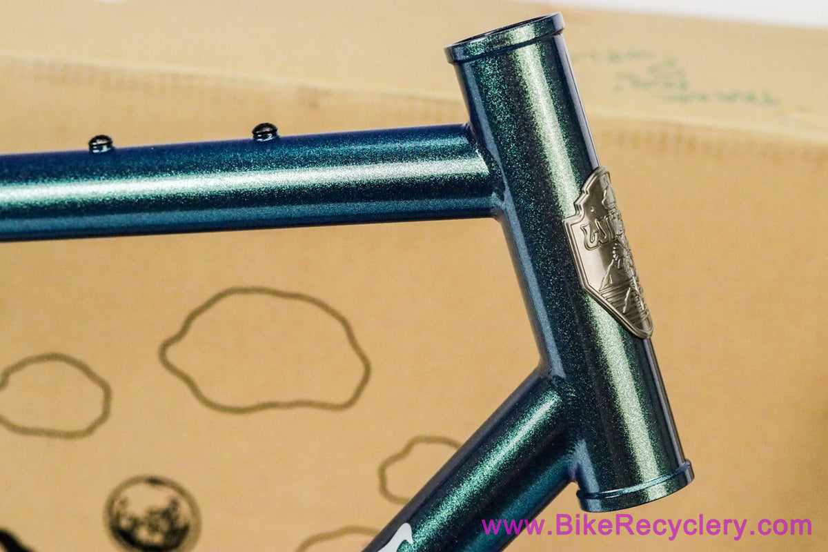 Wilde Rambler Gravel / Bikepacking Frameset: Large - Steel Fork - Iridescent Glitter Mermaid (NEW)