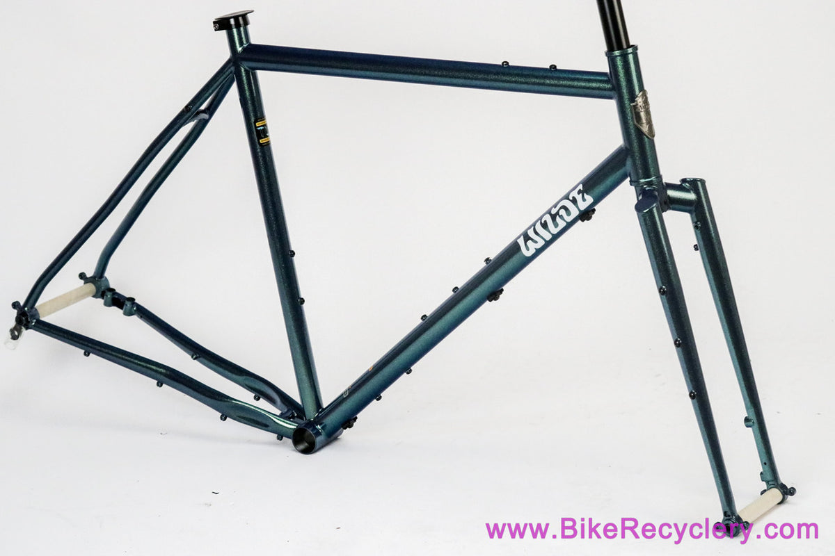 Wilde Rambler Gravel / Bikepacking Frameset: Large - Steel Fork - Iridescent Glitter Mermaid (NEW)