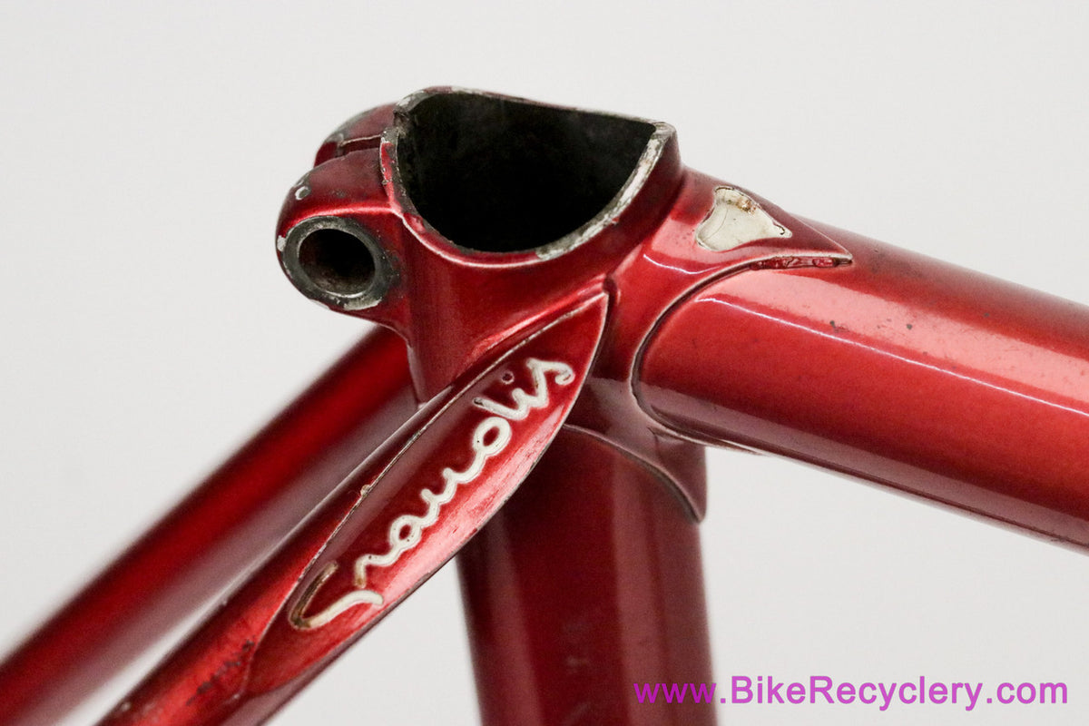 Grandis Special Campion Del Mondo Frameset: 56cm x 57.5cm - Columbus SL - OMAS Big Sliding Headset + Gipiemme BB - Red - Vintage ~1980 to 1983