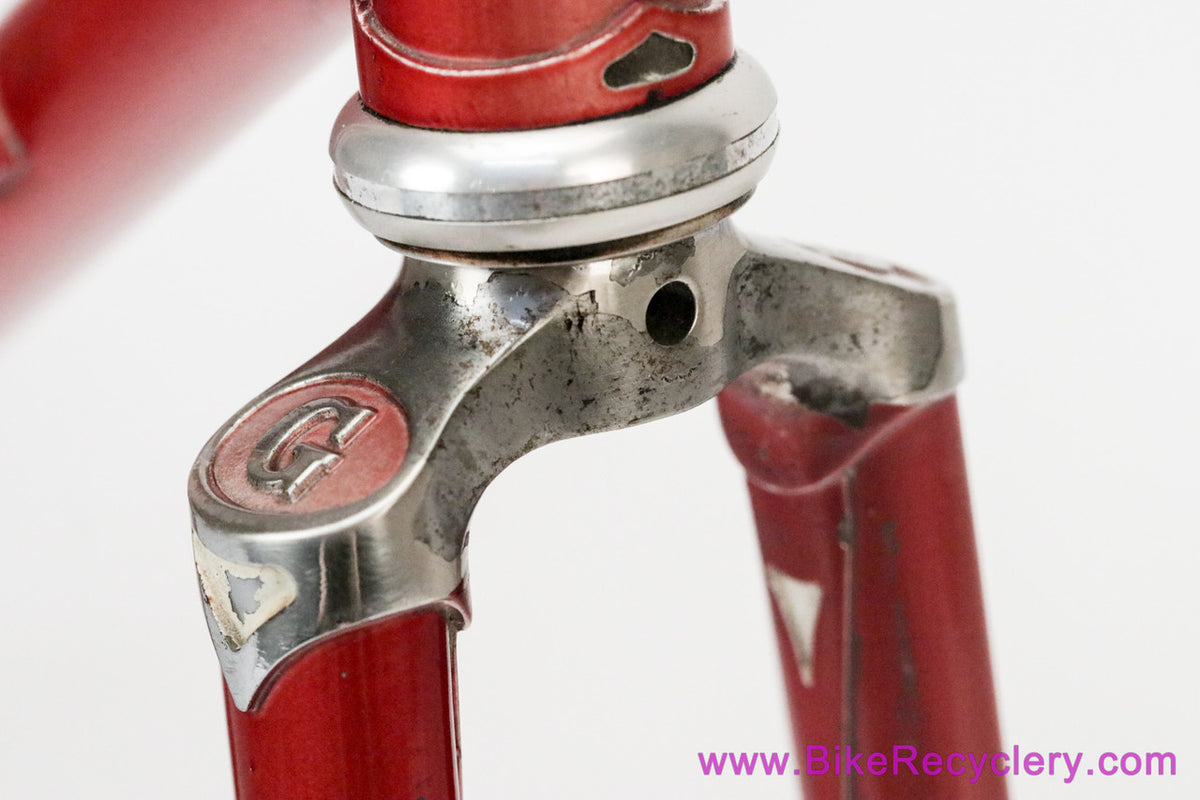 Grandis Special Campion Del Mondo Frameset: 56cm x 57.5cm - Columbus SL - OMAS Big Sliding Headset + Gipiemme BB - Red - Vintage ~1980 to 1983