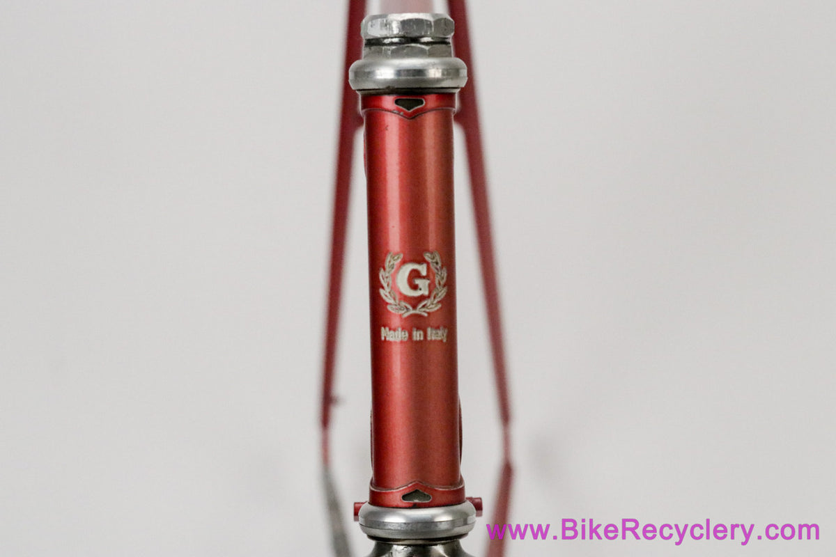 Grandis Special Campion Del Mondo Frameset: 56cm x 57.5cm - Columbus SL - OMAS Big Sliding Headset + Gipiemme BB - Red - Vintage ~1980 to 1983