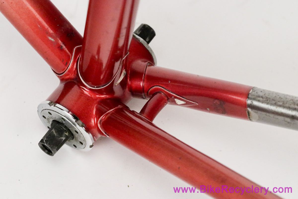 Grandis Special Campion Del Mondo Frameset: 56cm x 57.5cm - Columbus SL - OMAS Big Sliding Headset + Gipiemme BB - Red - Vintage ~1980 to 1983