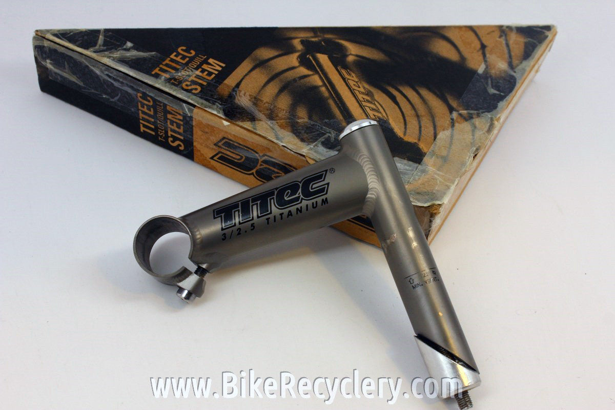 Titec Titanium Quill Stem: NM in Box, 110mm x 26.0mm