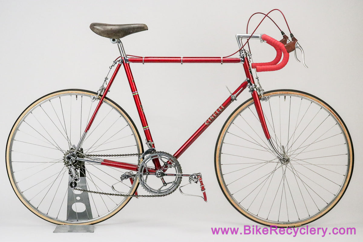 57cm Cinelli Model B: Original Paint/Parts - Record - Stronglight - Universal - Nisi - Way Assauto - Unica-Nitor - Red