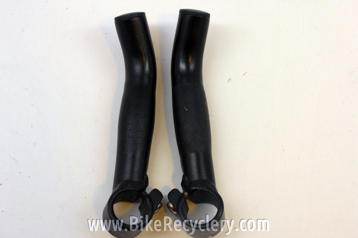 Origin8 Bar Ends: Black, 130g