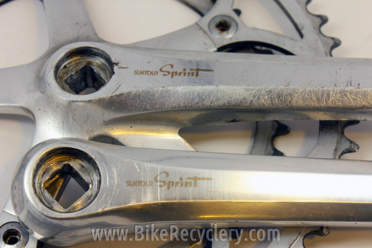 Vintage Suntour Sprint 9000 Groupset: Front/Rear Derailleurs, Indexed Shifters, Crank, Brakes/Levers