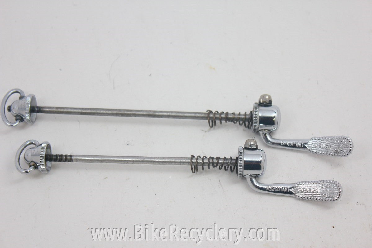 Campagnolo Nuovo / Super Record Quick Release Skewer Set Near MINT